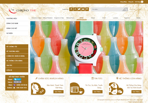 Chronotime - Hệ thống cửa hàng bán lẻ đồng hồ thời trang