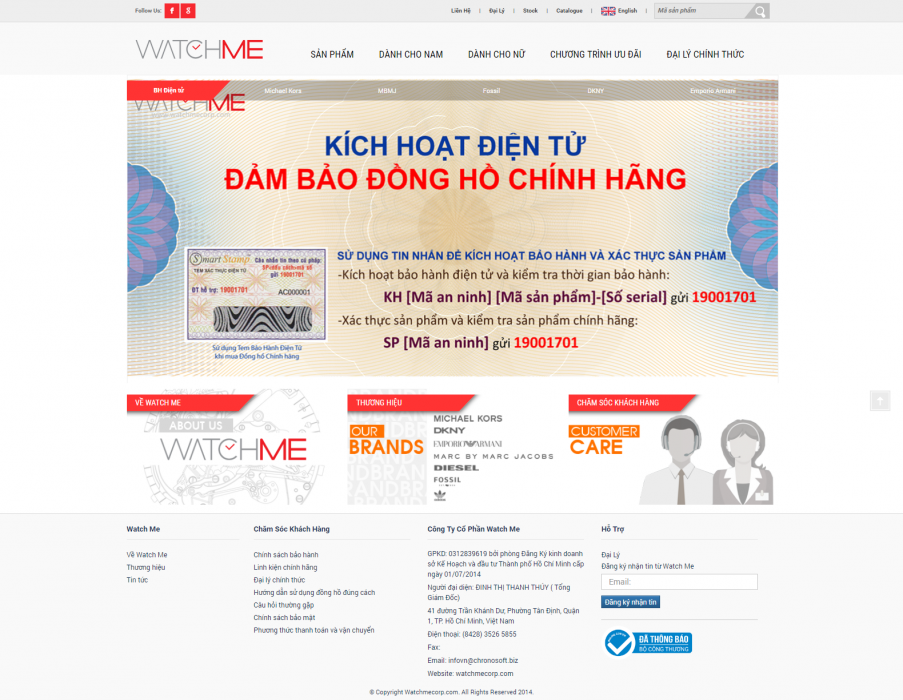 Watchme Corp - Nhà nhập khẩu và phân phối chính thức các nhãn hiệu đồng hồ thời trang - 1